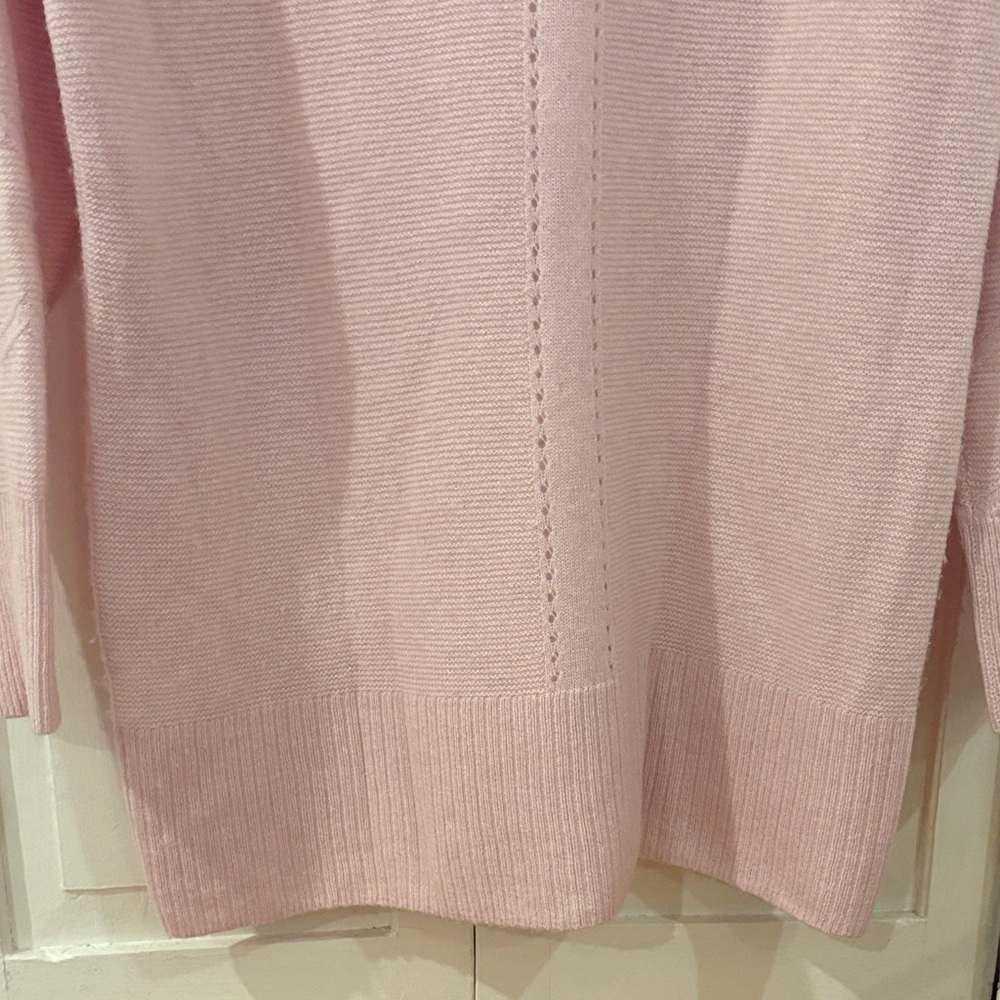 Pure Pink Women's Cashmere Sweater - Picture 11 of 13